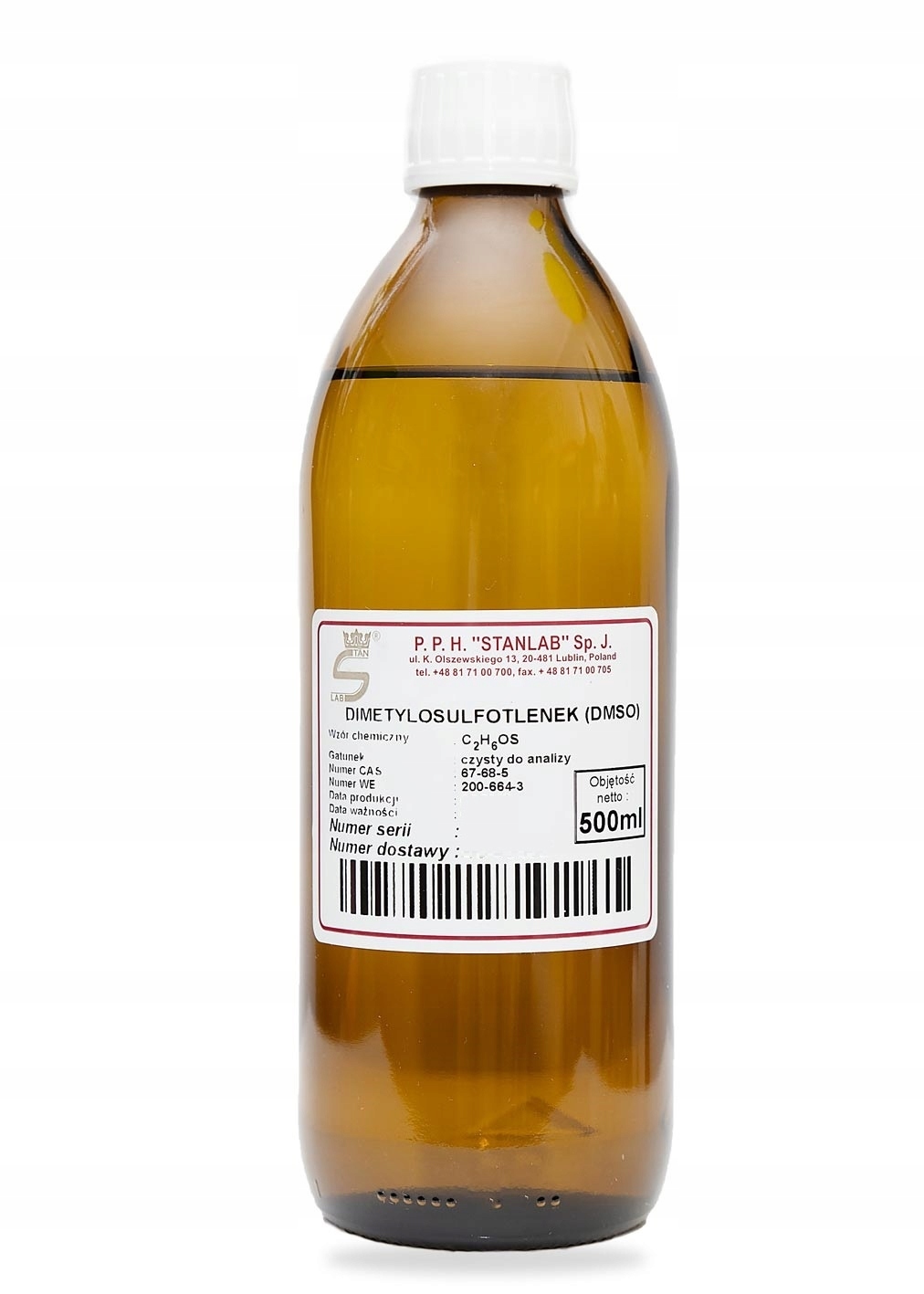

Dmso Dimetylosulfotlenek Stanlab Czda 500ml