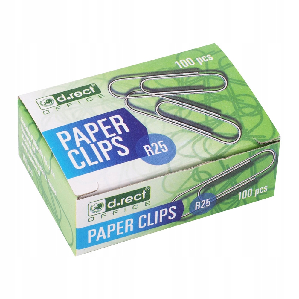 

Spinacze Biurowe Okrągłe Metalowe 25mm 100szt