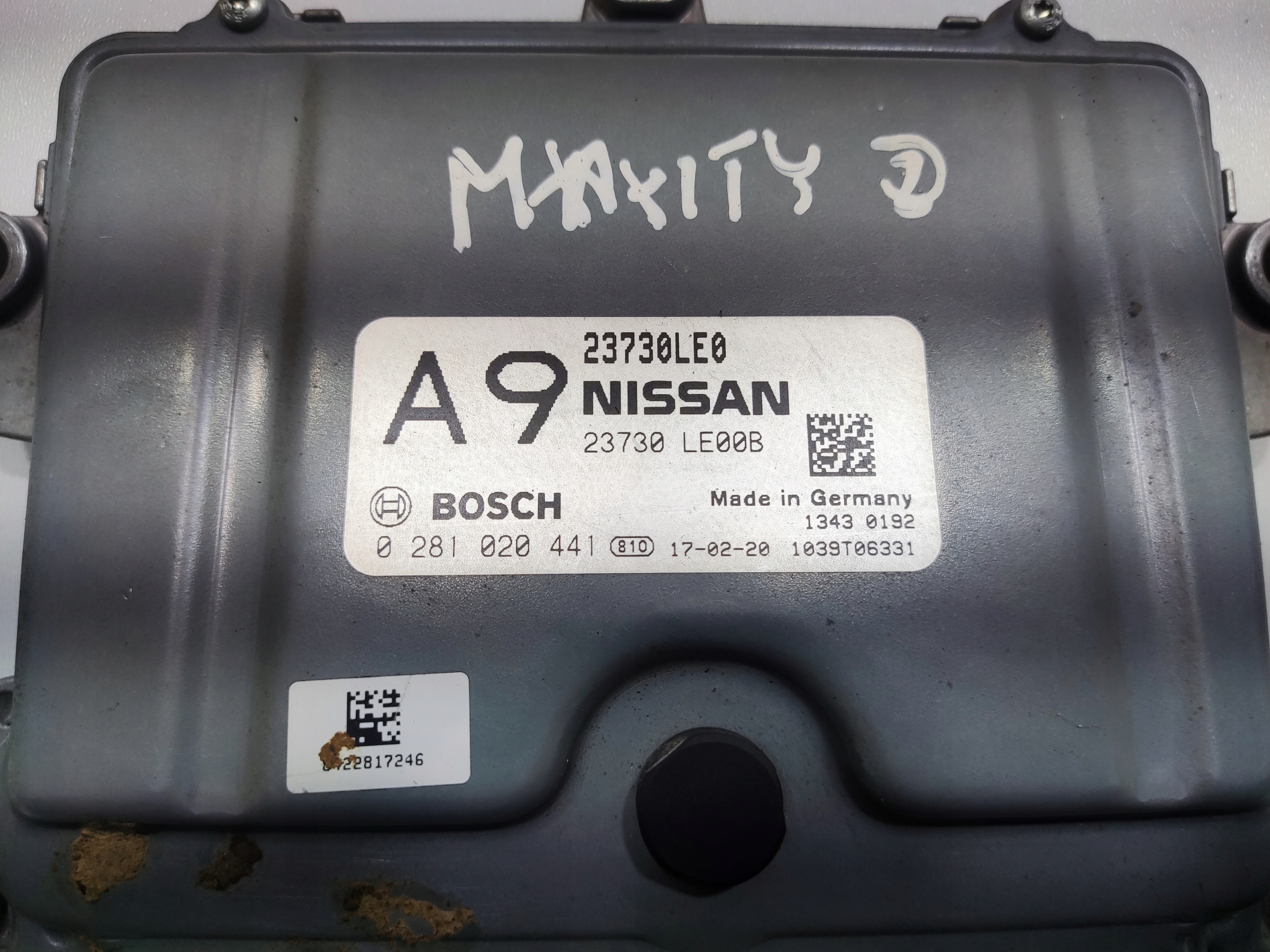 computer RENAULT MAXITY CABSTAR 3.0 DCI 23730LE00B 23730LE0 0281020441 15
