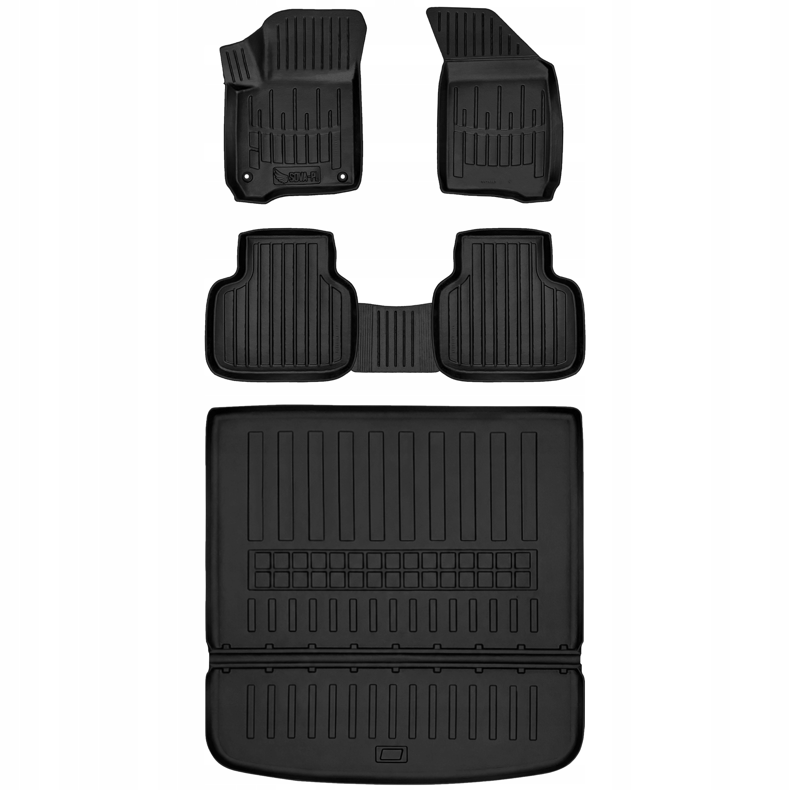 Mata do bagażnika 3D Dodge Journey (2008-2020) 7 os. +Dywaniki