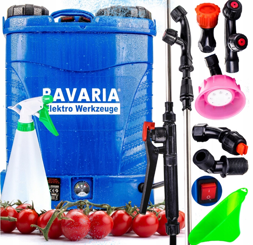 Zahradní Akumulátorový Postřikovač 16L 12V 8Ah Postřikovač Sada XL