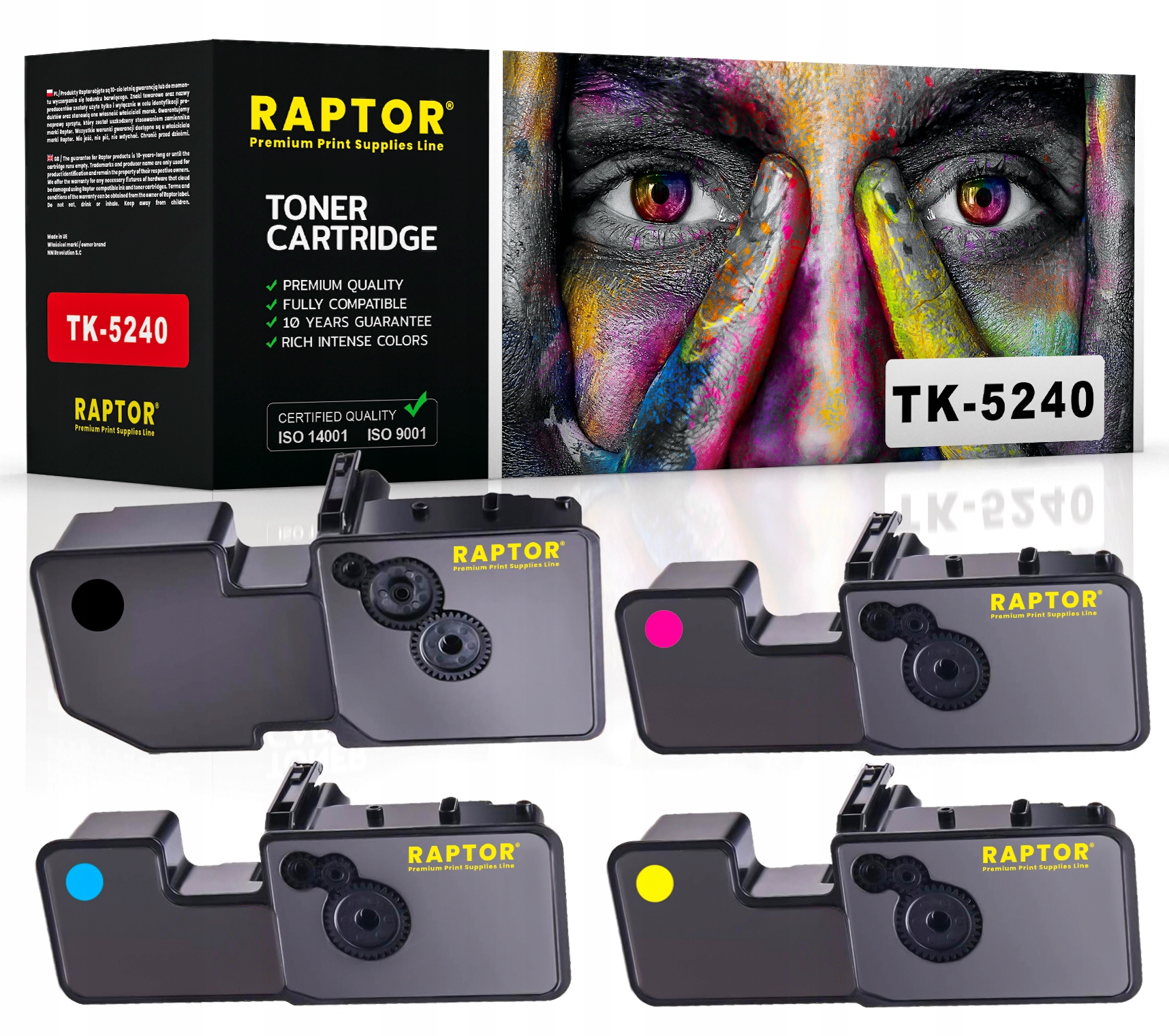 4x Toner pro Kyocera TK5240 M5526cdn P5026cdn