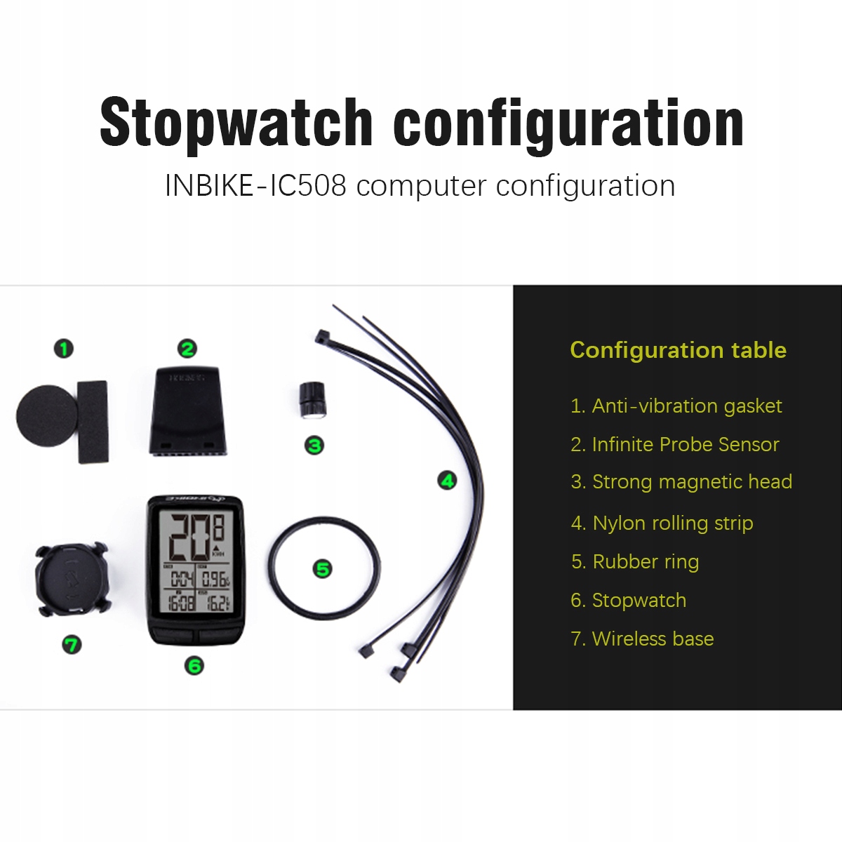Licznik rowerowy bezprzewodowy KOMPUTER tryb noc PRĘDKOŚCIOMIERZ LCD PRO Typ części i akcesoria