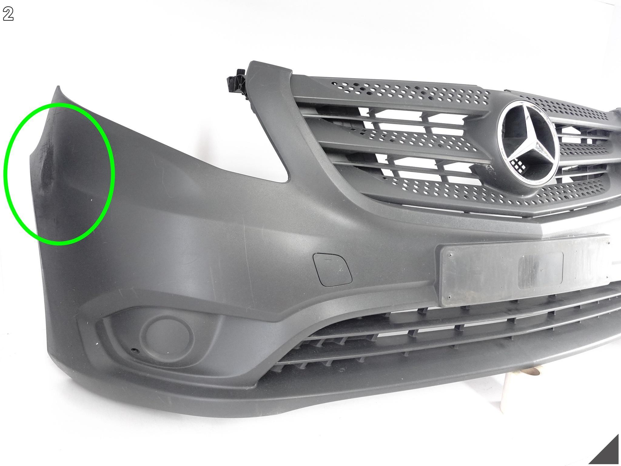 MERCEDES VITO VS20 W447 LIFT / MOPF 19- bumper + supports front (without PDC)