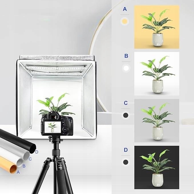 Namiot Bezcieniowy 60x60 LED CRI95+ Przenośne Studio Fotografii Produktowej Marka Inna