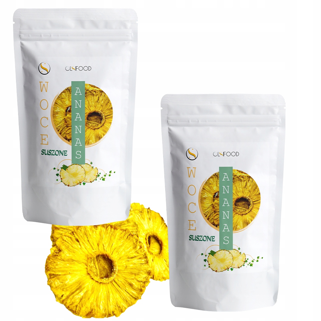 Levně 2 x Ananas Sušený Bez Cukru Přírodní „soft“ 500 g