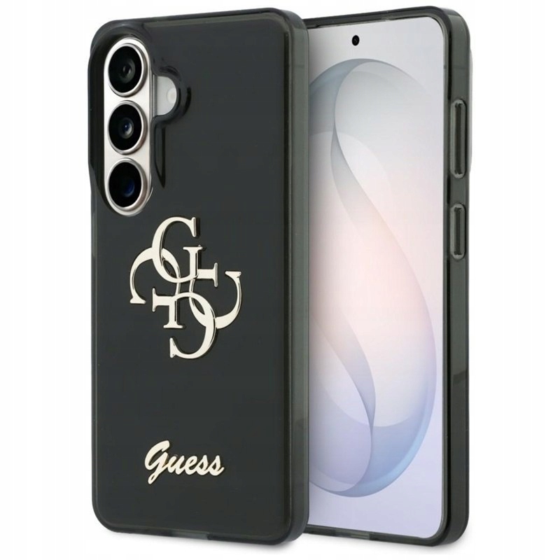 Guess IML Big Metal 4G Script Pouzdro pro Samsung Galaxy S26 (černé) Guess