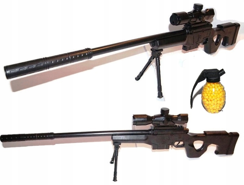 

Karabin Snajperka na kulki Podpórka Kulki 92cm