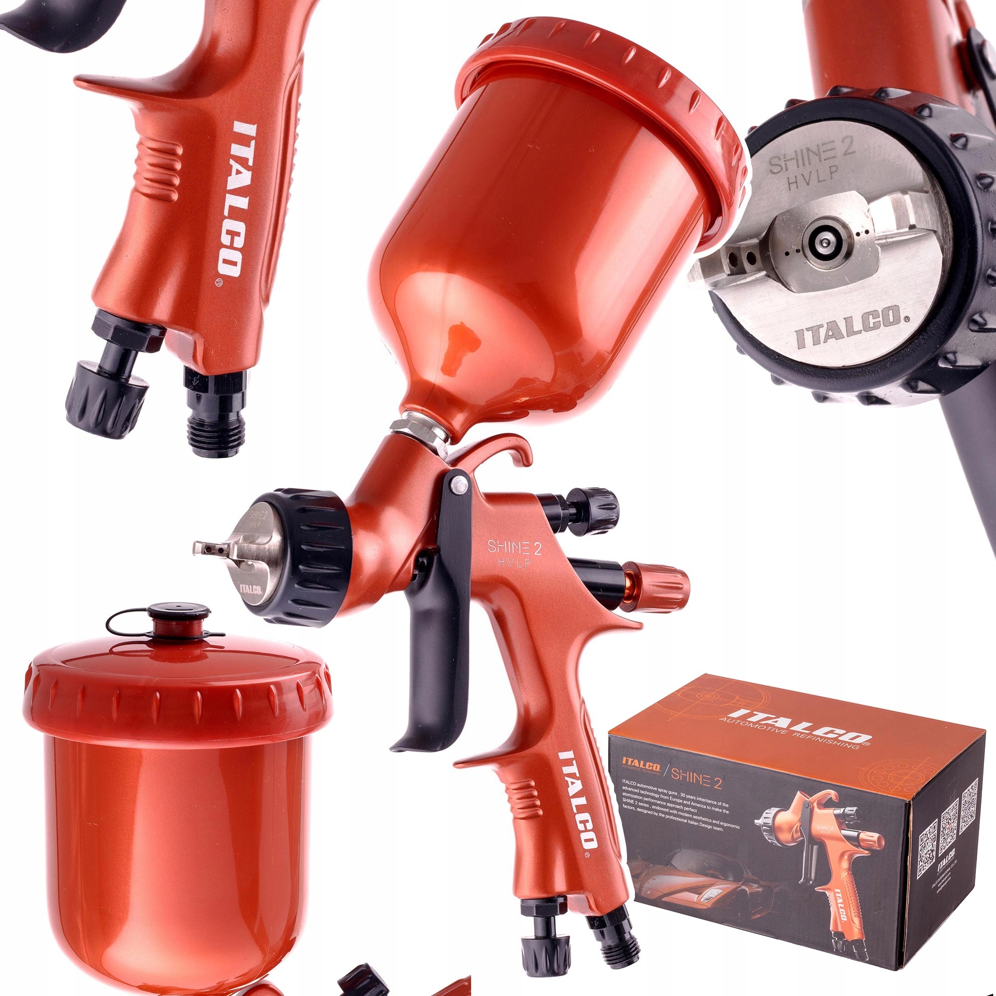 Lakovacia pištoľ Premium Hvlp 1,3 mm Pro Italco Shine 2 na maľovanie