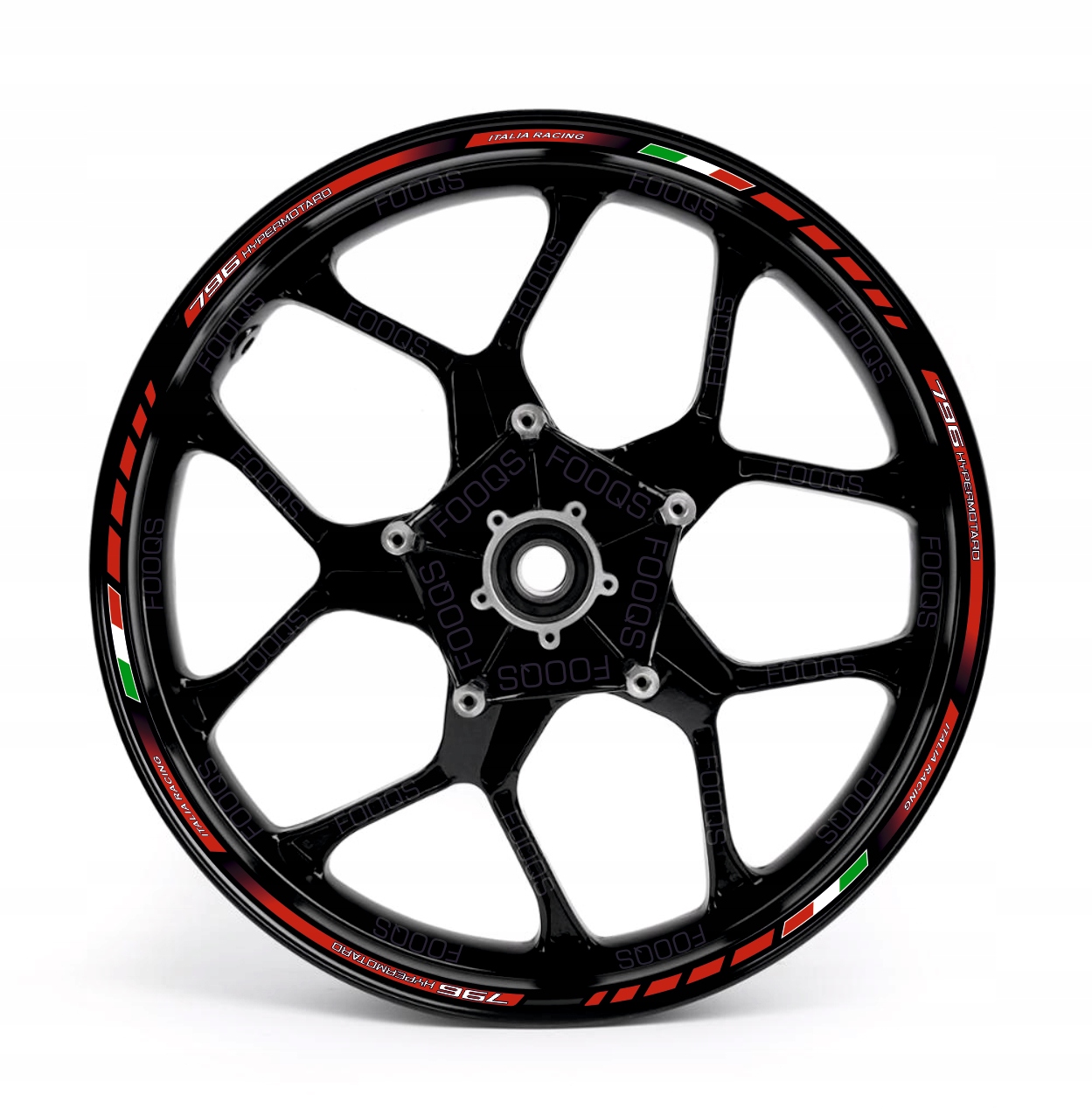 Samolepky Na Ráfky Juula Pro Ducati Hypermotard -796 Červené