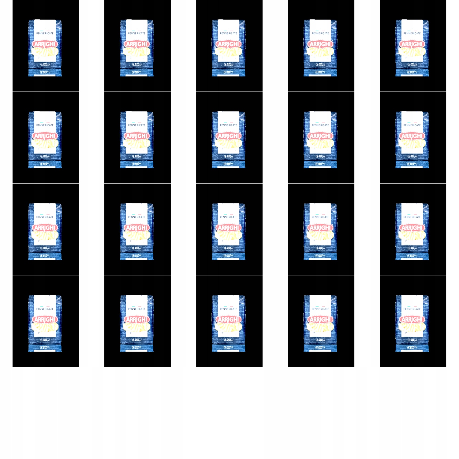 Levně 20 x 500 g Arrighi šikmé trubičky Karton