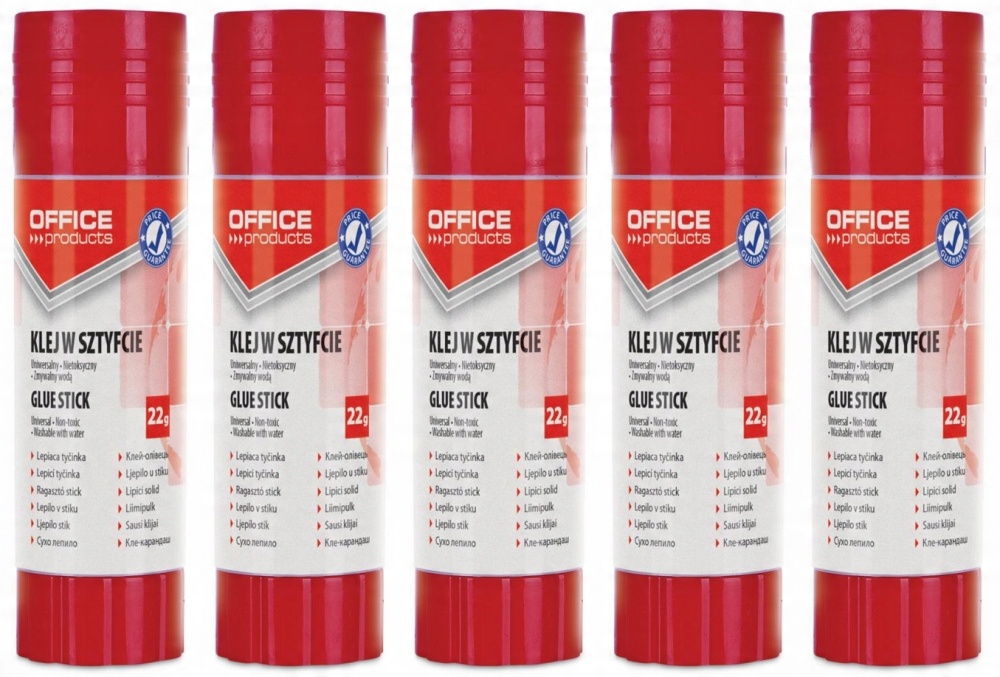

Klej biurowy Office Products w sztyfcie 22g x 5