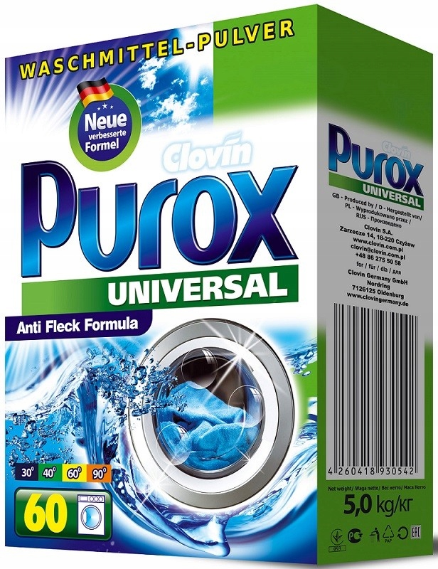 

Proszek Do Prania Purox 5 Kg 60PR.UNIWERSAL Karton