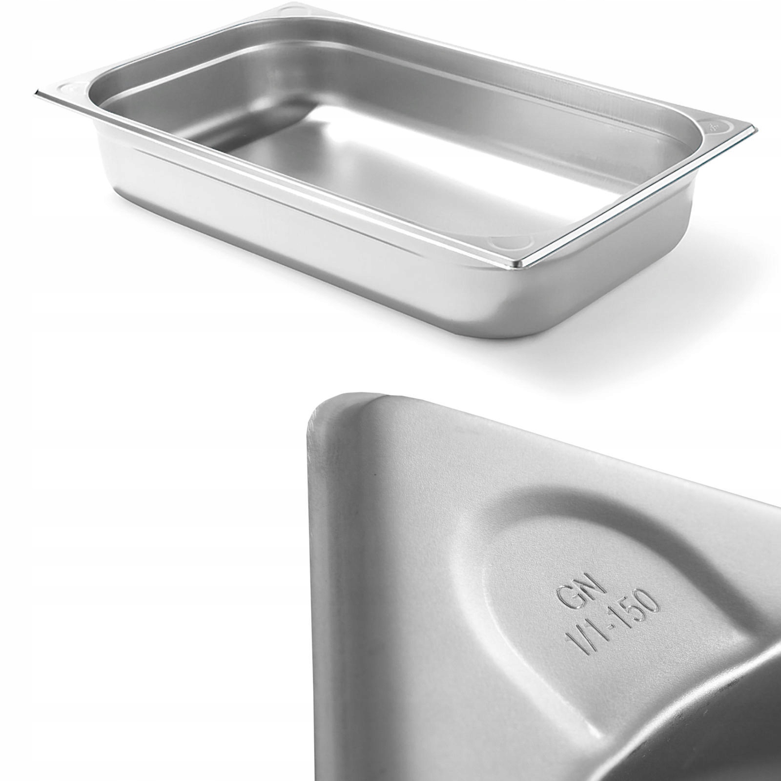 Nádoba Gn 1/1 nerezová Kitchen Line výška 150 mm Hendi 806142
