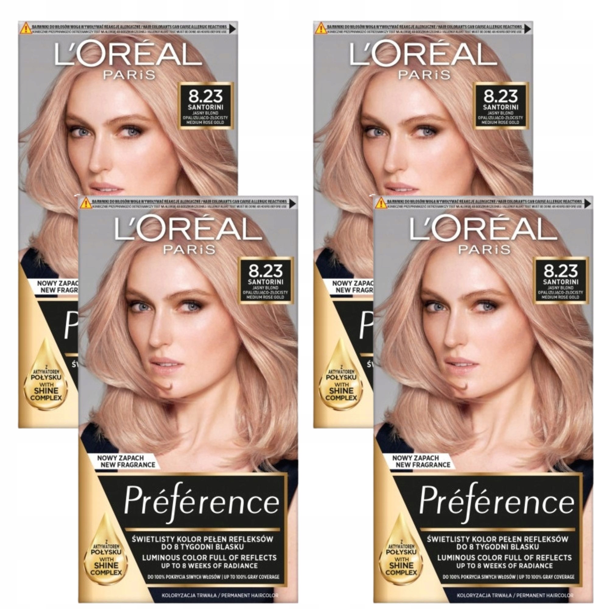 Loreal Preference farba do włosów 8.23 Medium Rose Gold