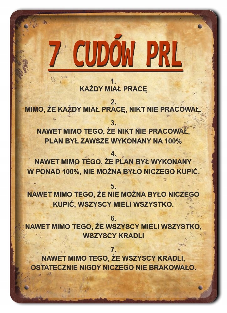 Prl Bhp Plakat Metalowy Obrazek #08318