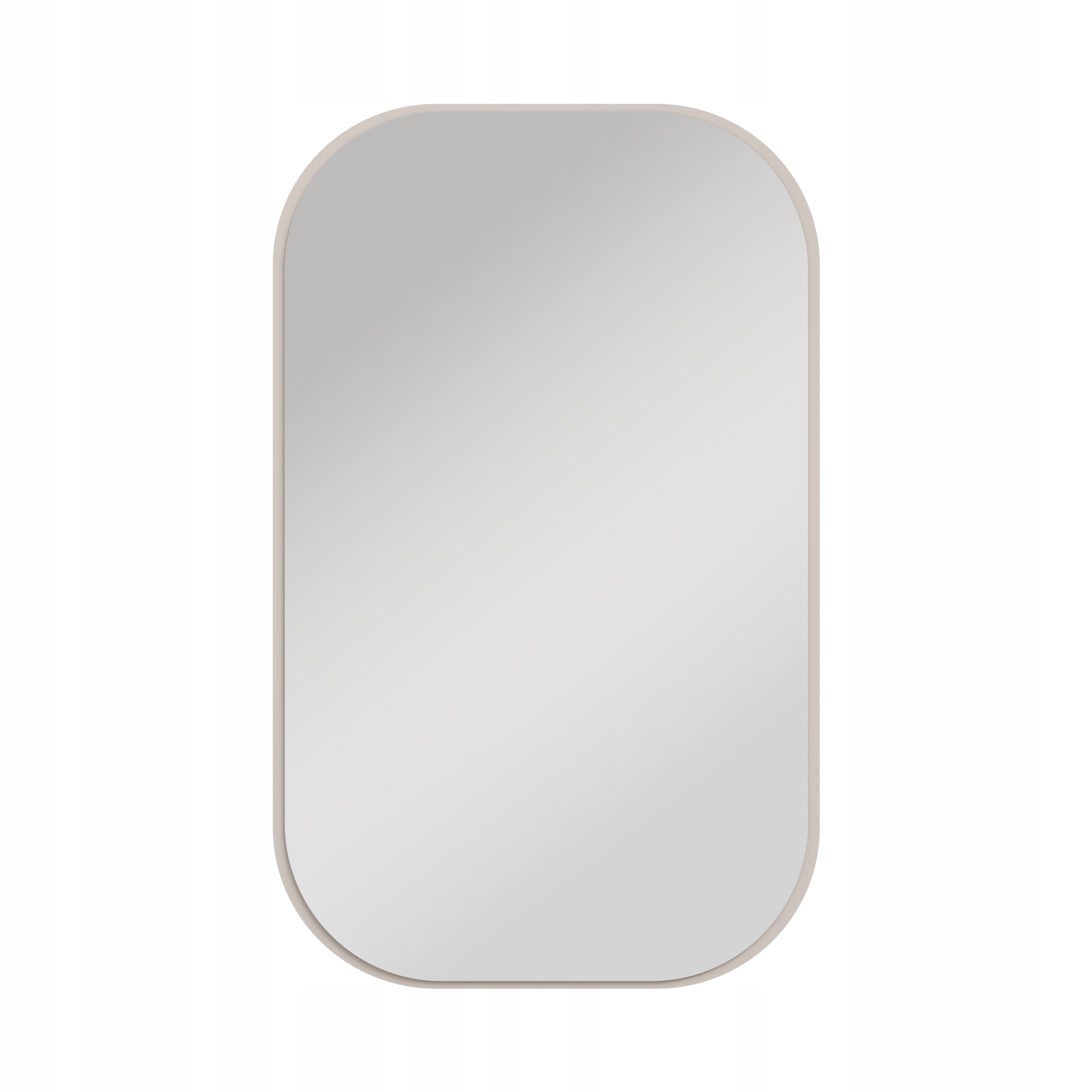 Zrcadlo Aureo 110×68 cm Béžová Písková Moderní Elegantní Do Obývacího Pokoje Spialni