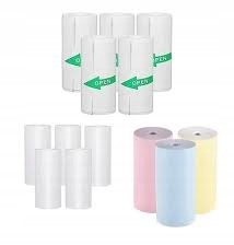 13x PAPIER TERMICZNY SAMOPRZYLEPNY KOLOR DO MINI DRUKARKI DRUKUŚ DRUKUSIA