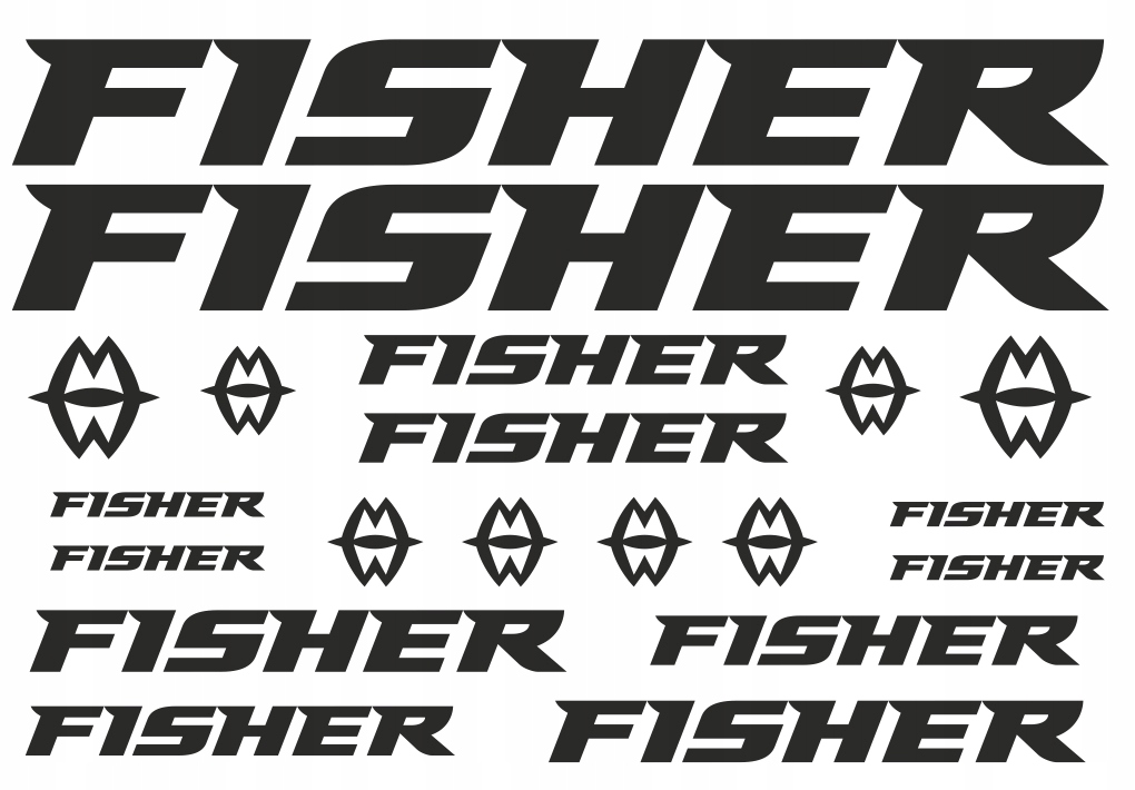 Naklejki zastępcze na rower Fisher Kolory!