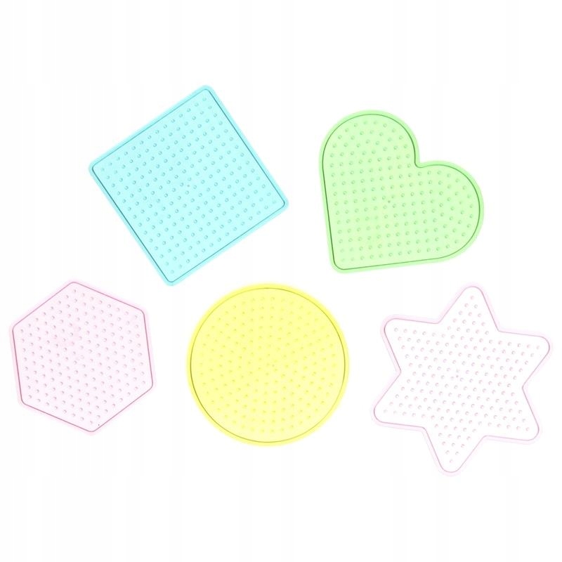 KOLOROWE KORALIKI DO PRASOWANIA SZABLONY 5000 SZT Materiał plastik