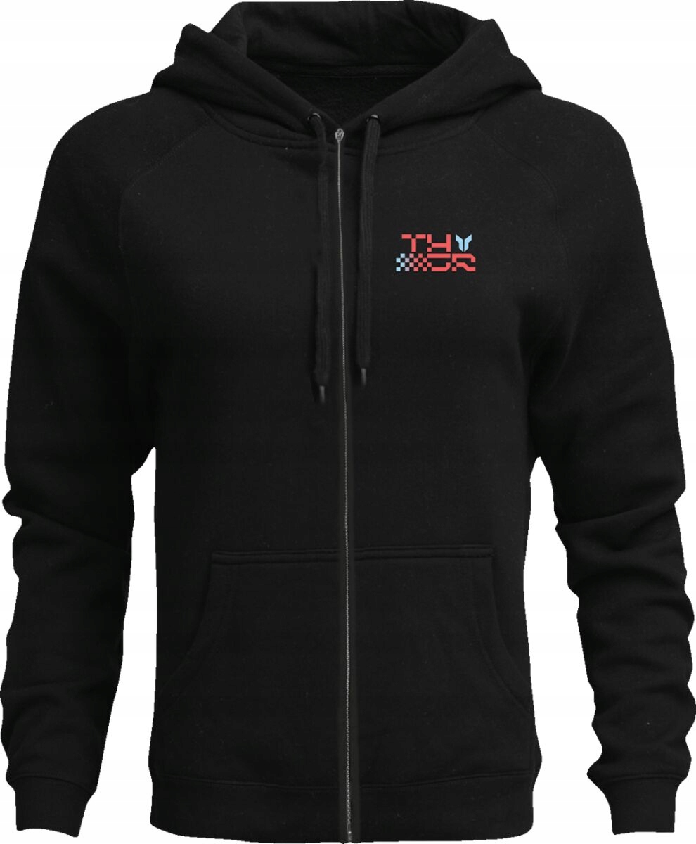 Motocyklová Mikina S Kapucňou Thor Vantage Čierna 2XL
