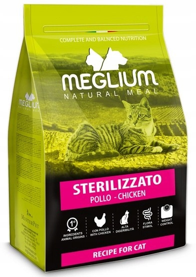 Levně Meglium Cat Adult Neutered Chicken 10 kg