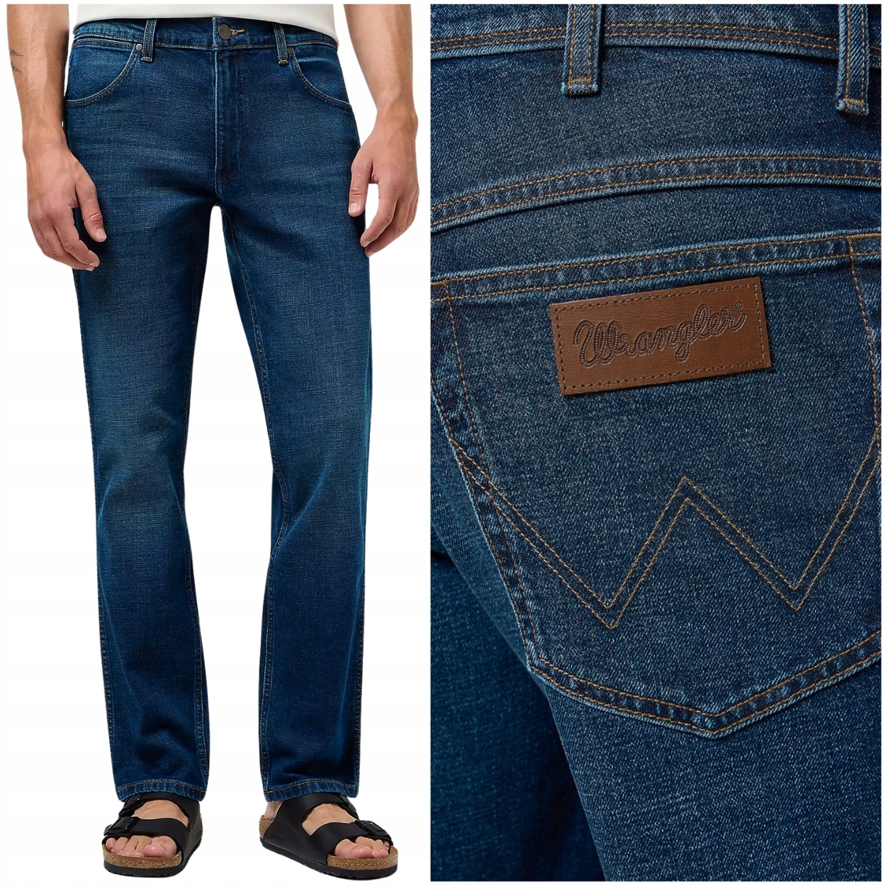 Wrangler Greensboro Hallucinations Džins jednoduché džínové kalhoty W38 L30