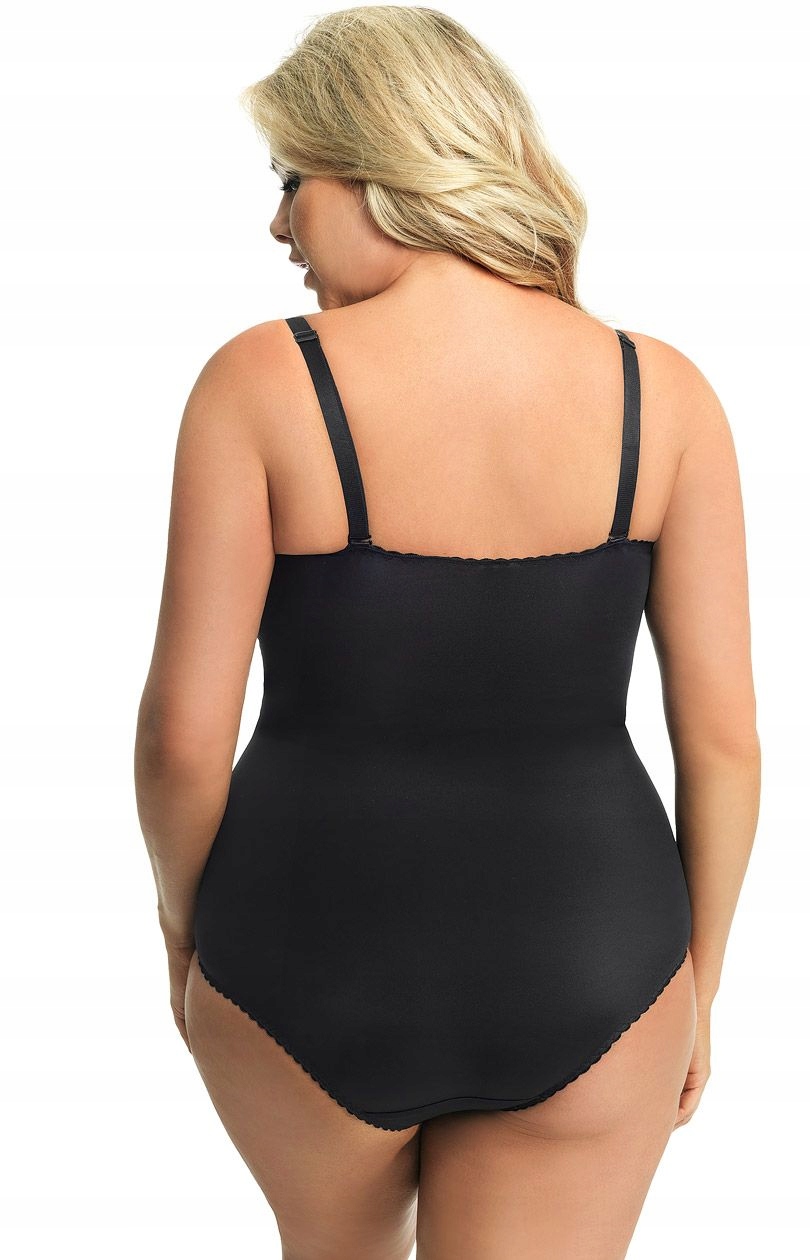 Modelujące CZARNE body GORSENIA G184 LIVIA, 75F Rozmiar 75F