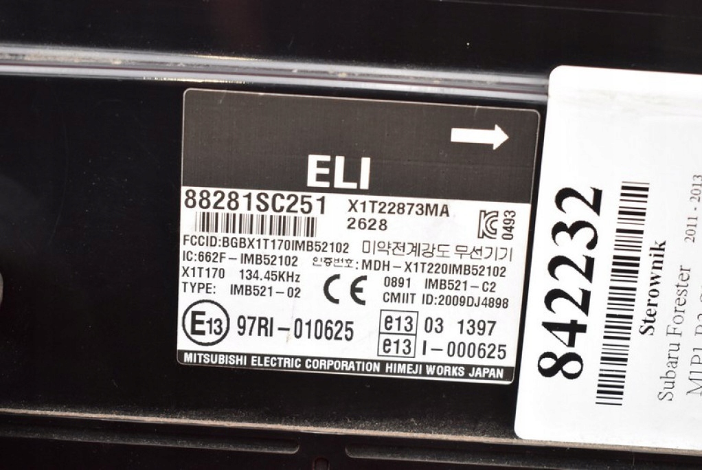 control unit module ECU 88281SC251 SUBARU FORESTER 3 III 2.0 D 147 KM 4X4 11-13