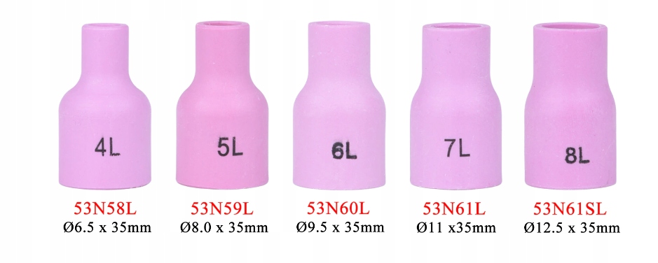 DYSZA CERAMICZNA TIG PORCELANKA 53N58L Marka EU