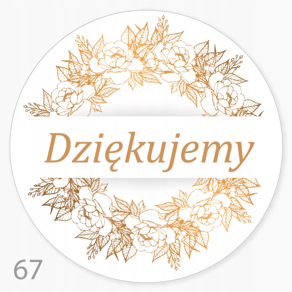 

Naklejki Dziękujemy ślub świeca komunia ciasto 48