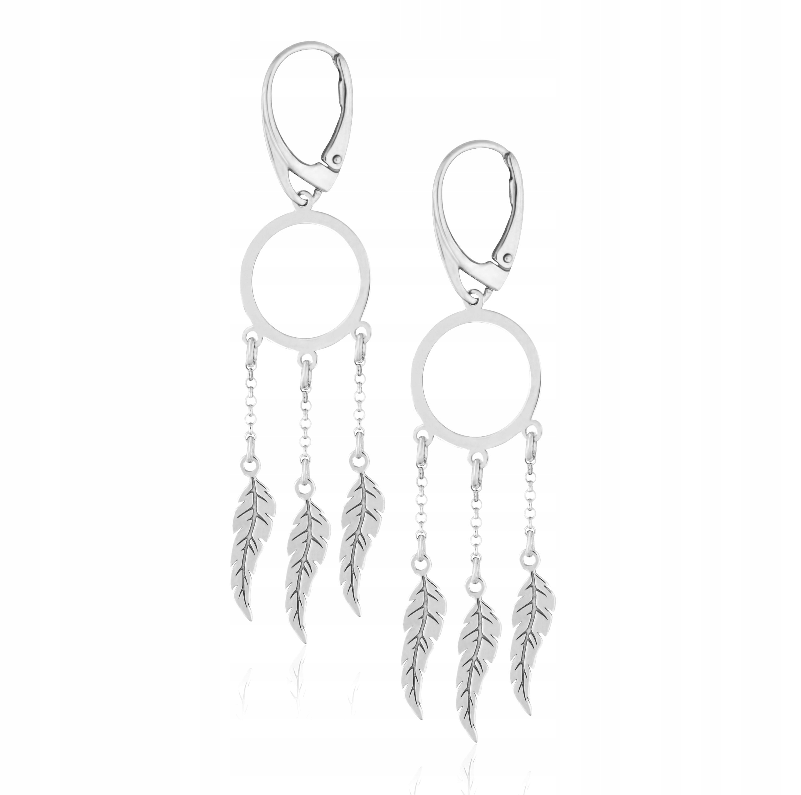 

Kolczyki Łapacz Snów srebro 925 9 cm