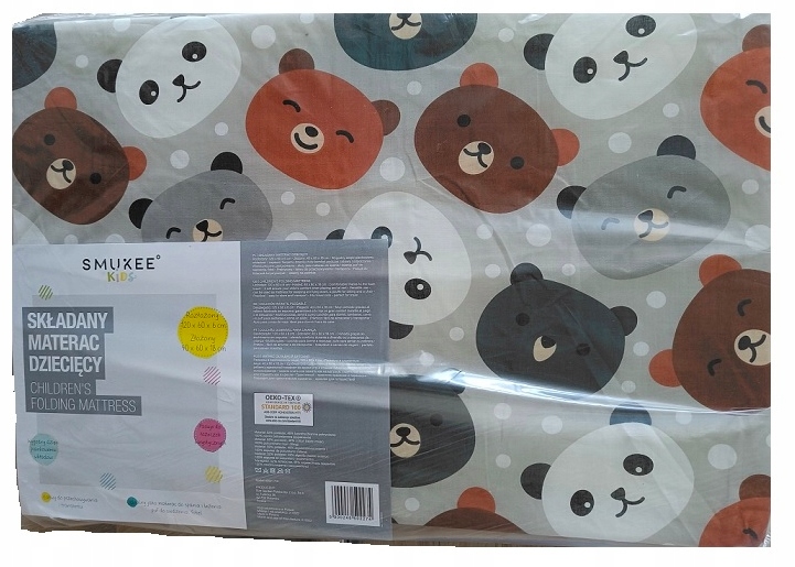 

Materac dziecięcy Smukee Misie 120 x 60 x 6 cm