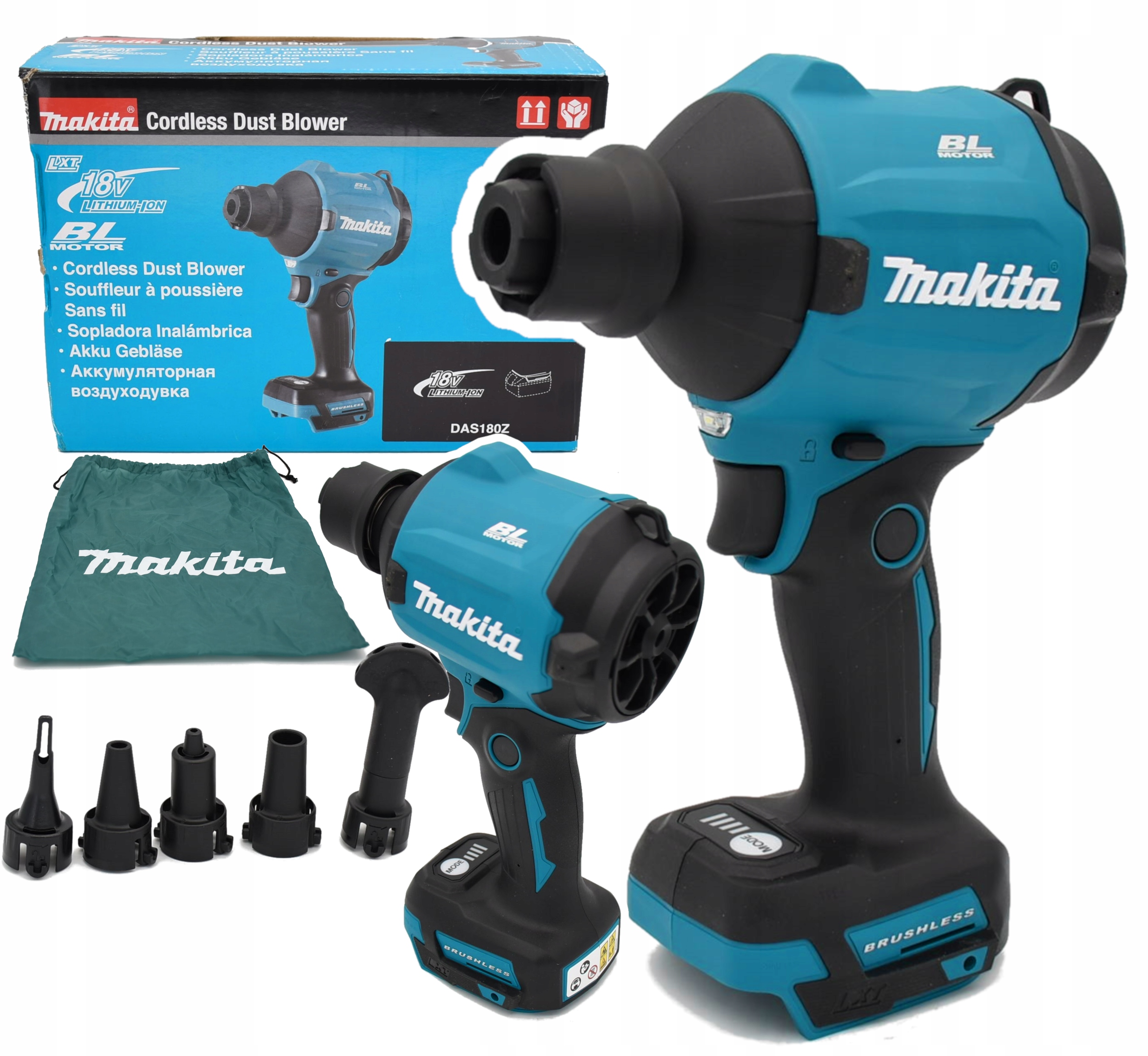 Dmuchawa akumulatorowa Pompka Makita DAS180Z 1,2 kg Bezszczotkowa