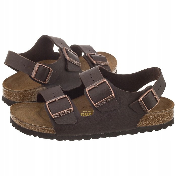 

Buty Damskie Sandały Birkenstock Milano Brązowe