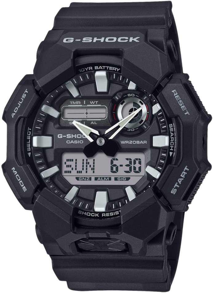 Hodinky pánské G-shock GA-010-1AER černé sportovní nárazuvzdorné