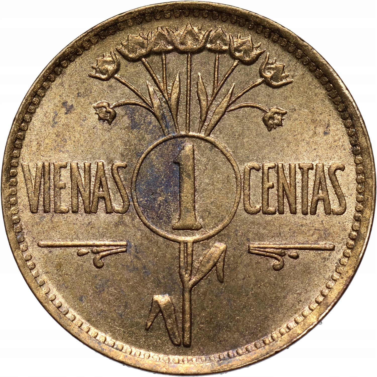 Litwa, 1 cent 1925, Birmingham