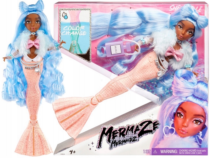 Mermaze LALKA SYRENKA zmieniająca kolor Shellnelle Kod producenta 580829