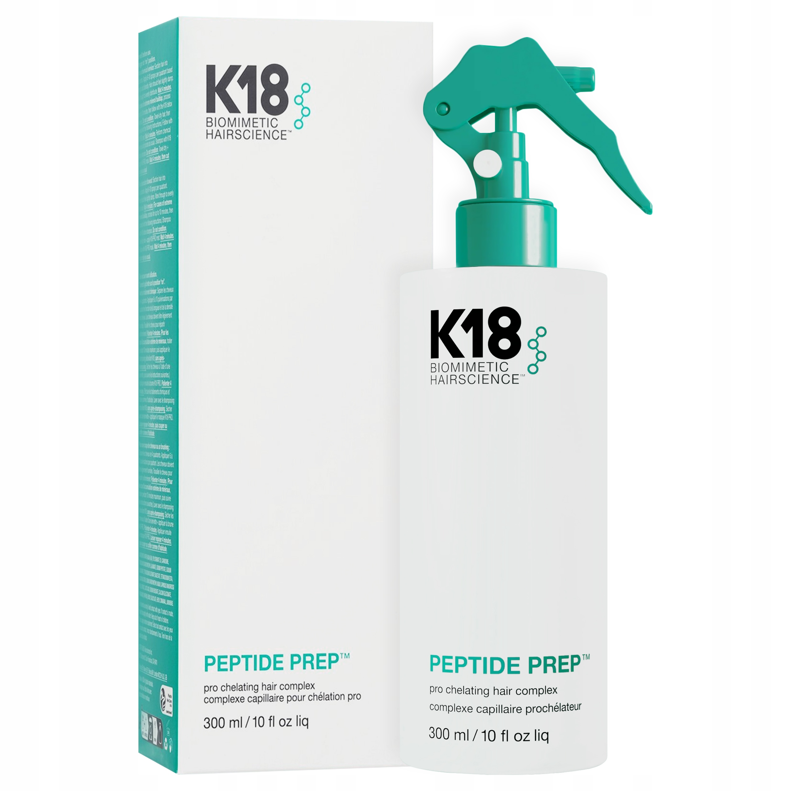 K18 Peptide Prep Kúra zlepšuje intenzitu barvy po barvení 300 ml