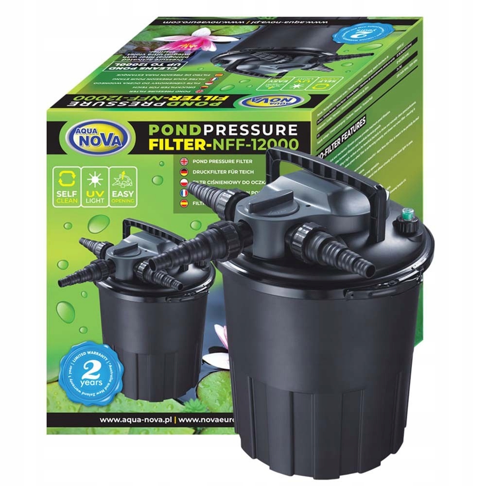 Tlakový Filtr Aqua Nova Nff 12000 Uv 24 W Do Očka Self Clean