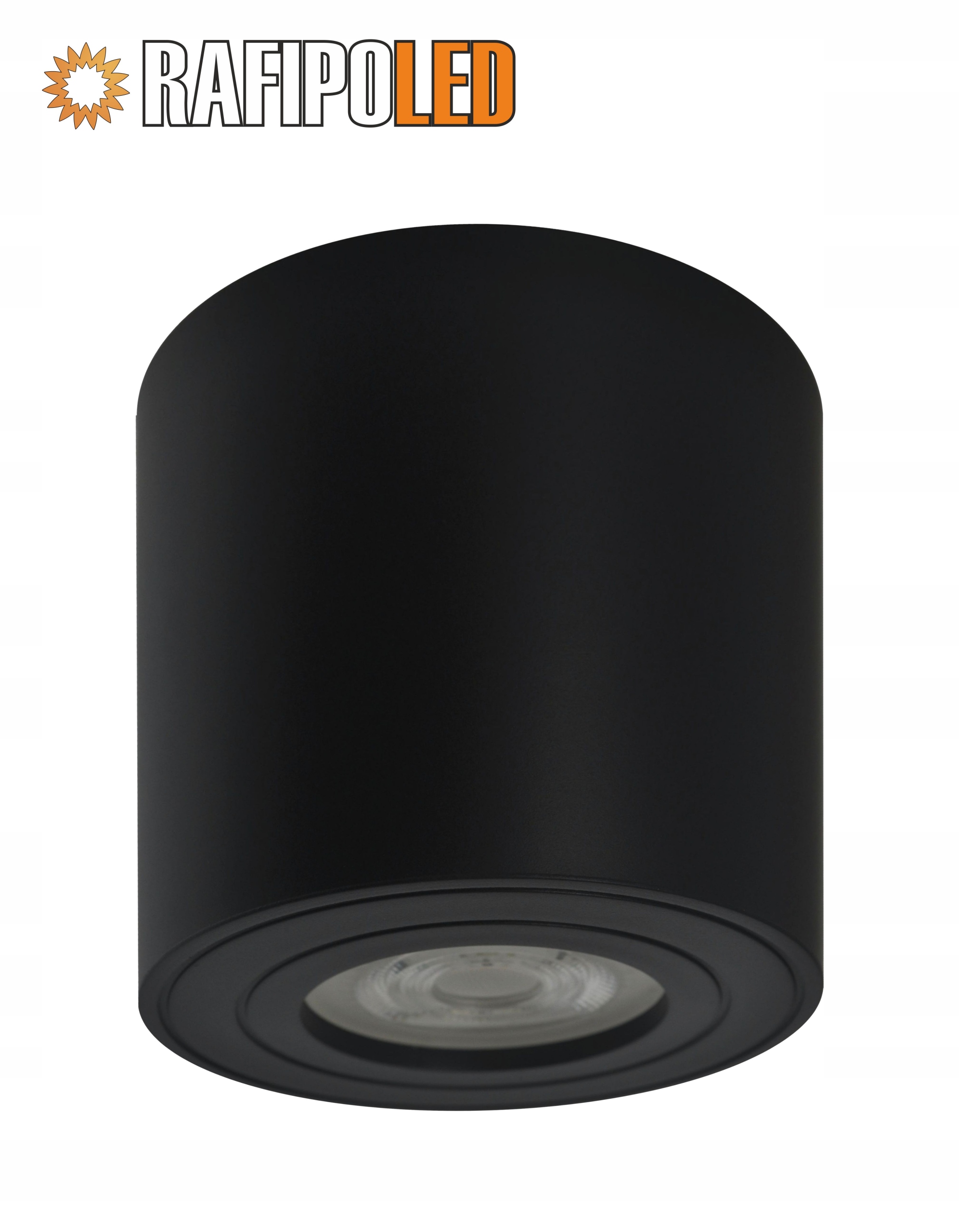 OPRAWA NATYNKOWA HALOGENOWA LED SUFITOWA GU10 TUBA CZARNA RAFIPOLED