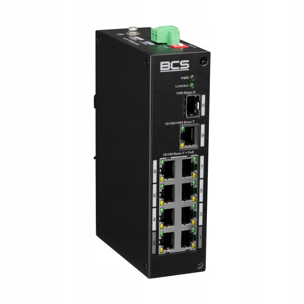 9-portový prepínač 8x PoE BCS-L-SP0801G-1SFP(2)