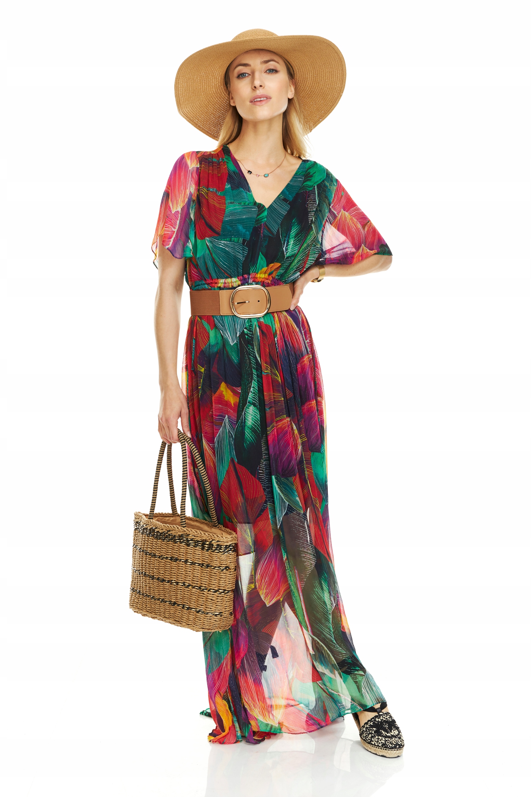 TORBA SŁOMIANA SŁOMIANY KOSZYK KOSZ BOHO beż Płeć kobieta