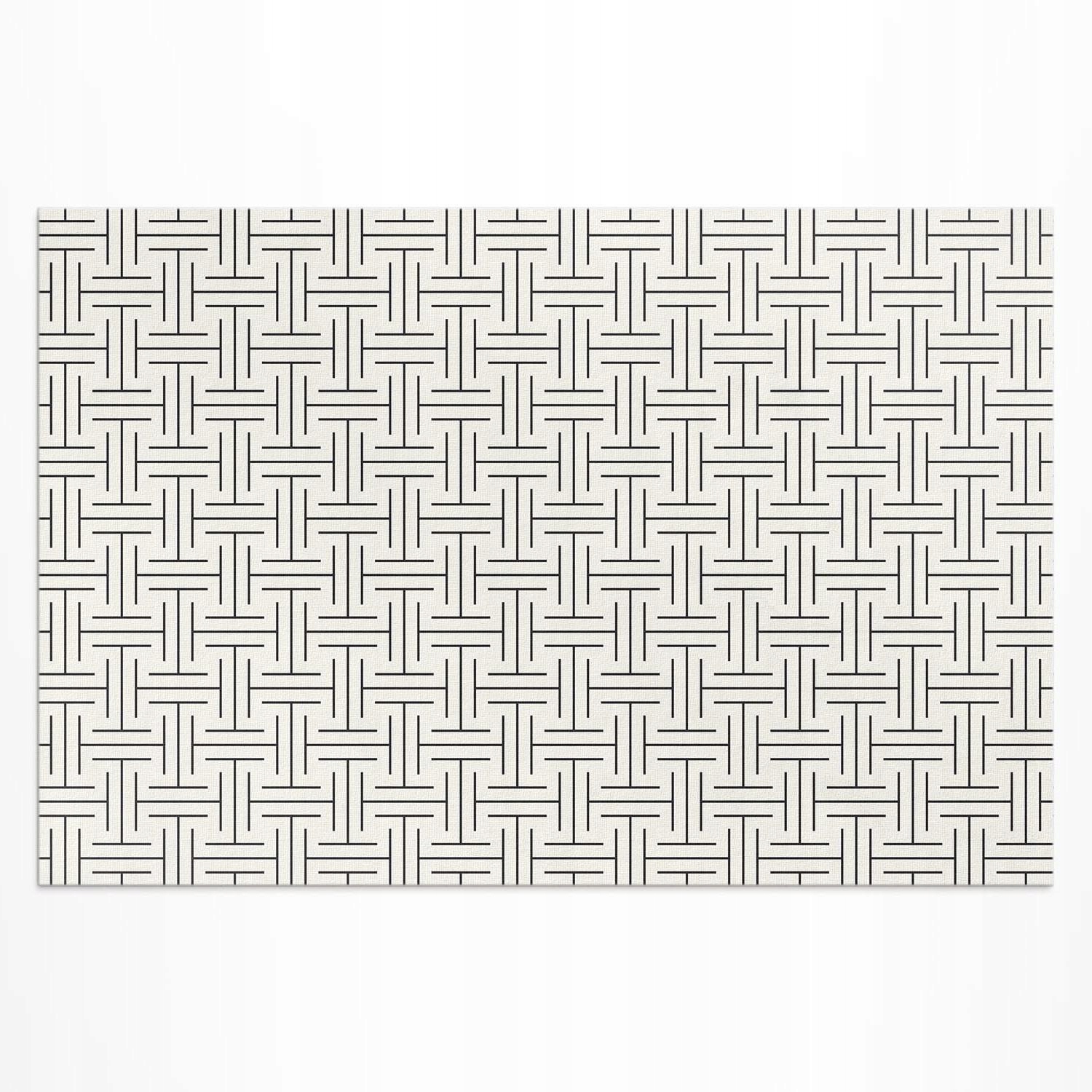 Vinylový koberec na Patio Pravidelné línie, minimalistický labyrint, 150 x 255 cm