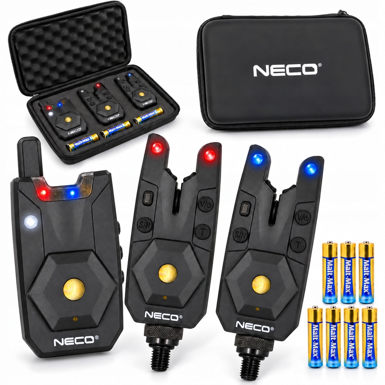 Elektronický signalizátor braní Neco 2+1 Base-x 102