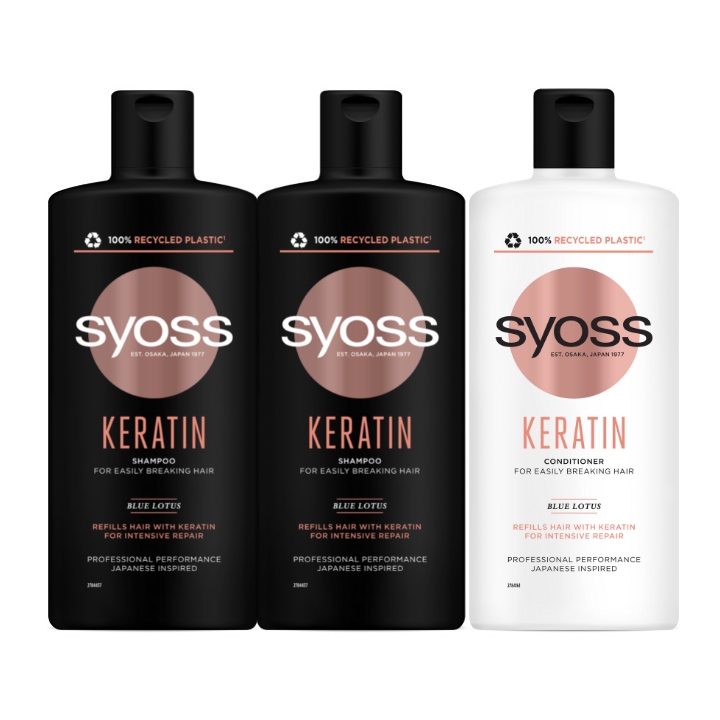 

Syoss Keratin Szampon Odżywka do Włosów Łaml. x3