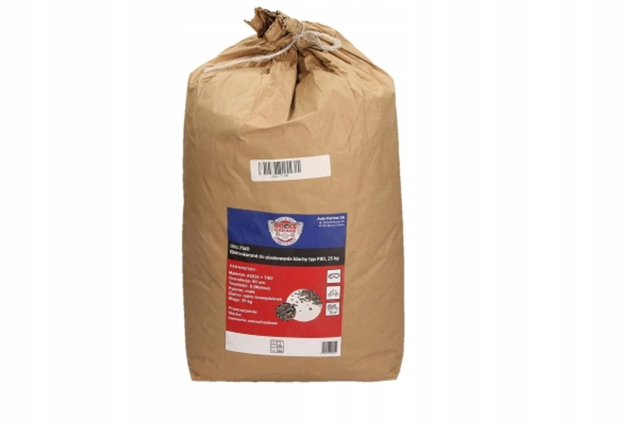 ELEKTROKORUND DO CZYSZCZENIA I PIASKOWANIA BLACHY TYP 08, 25 KG OKG-7140