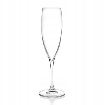 Rcr Wine Drop Sklenička 240 ML Šampaňské Sada 6 Ks