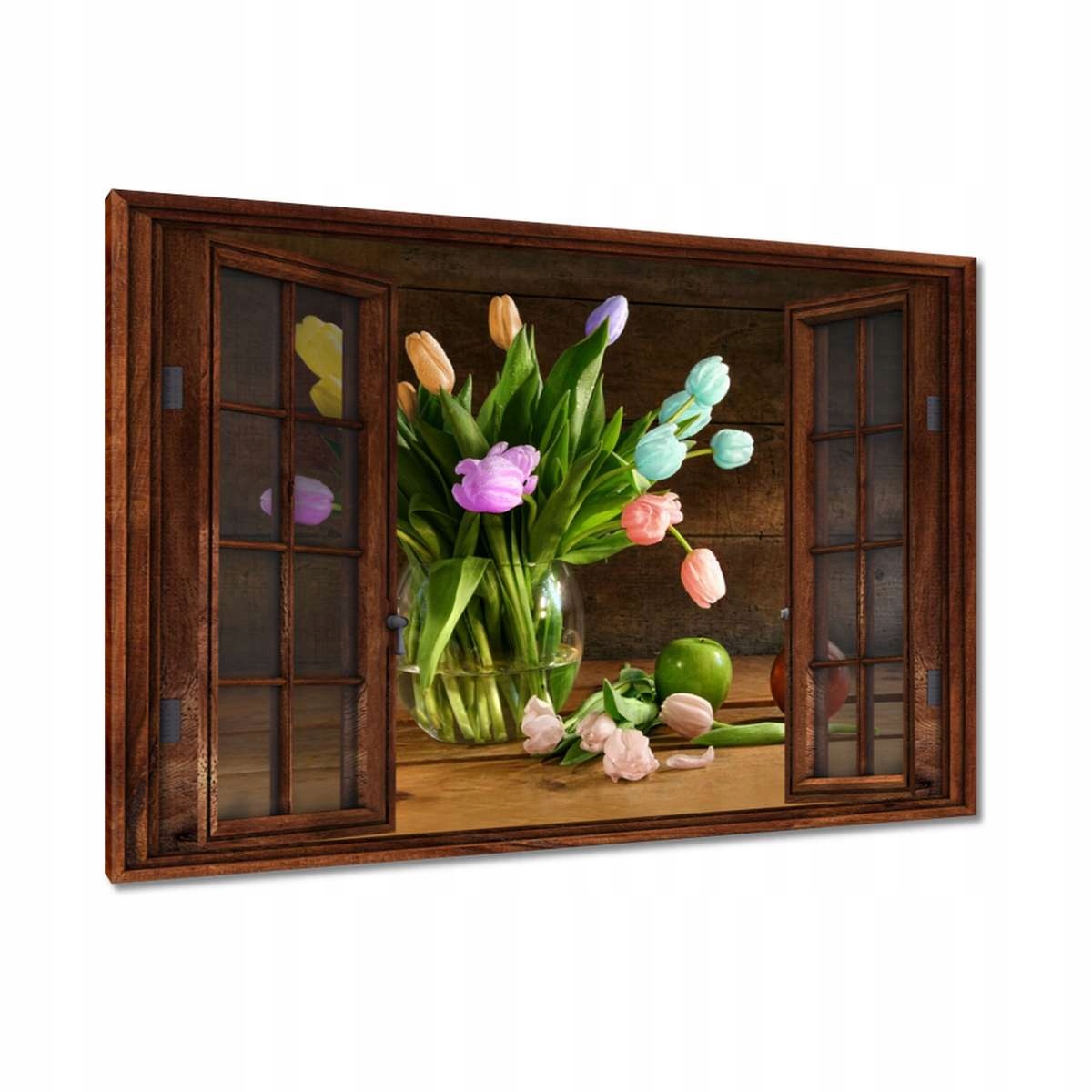 Obrazy 120x80 Kytice Barevné tulipány