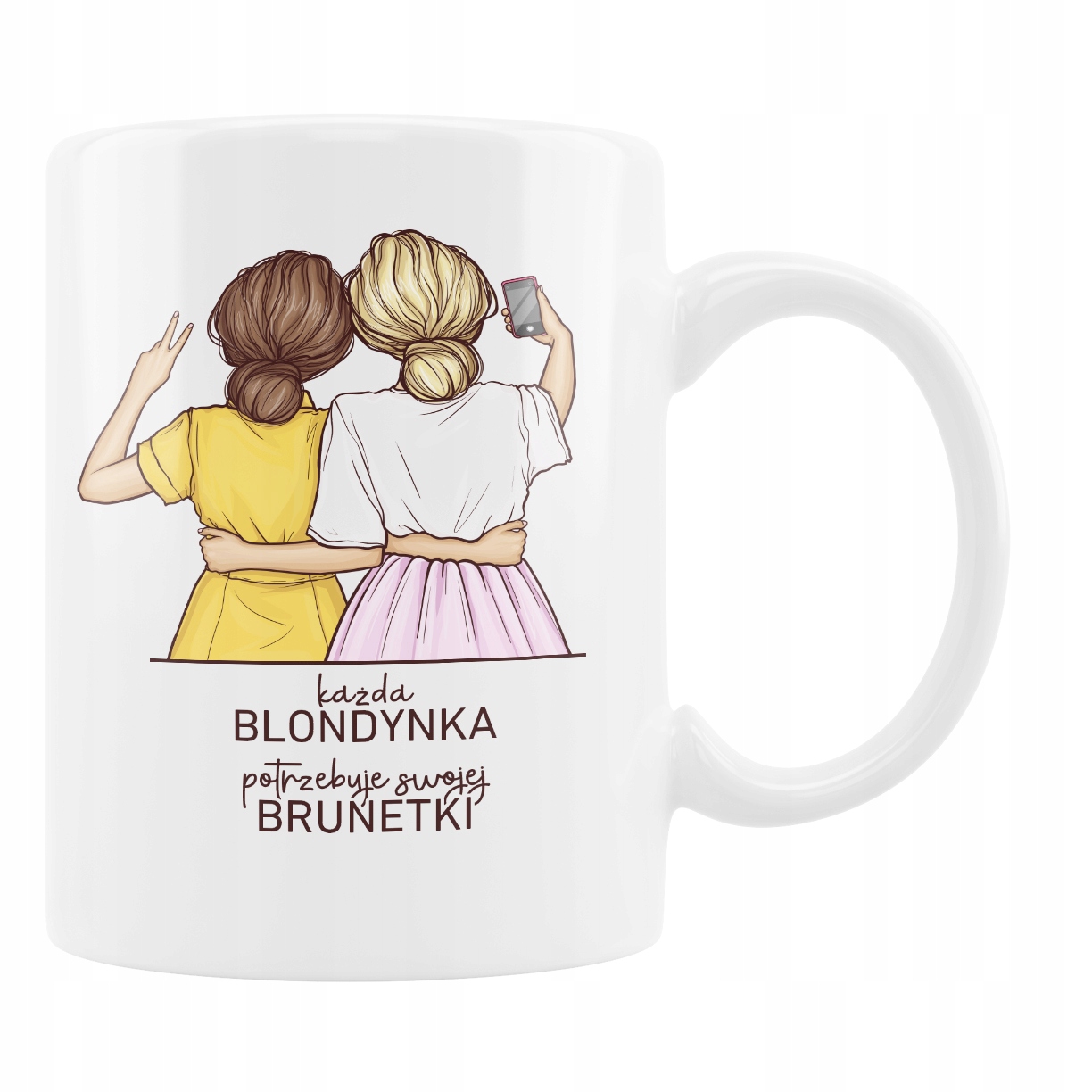 

Kubek Prezent Przyjaciółki Brunetka Blondynka Hit